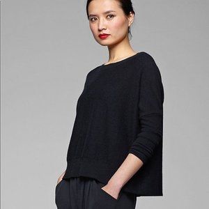 NWT Eileen Fisher Black Cashmere sweater - Icon Collection - Size XS